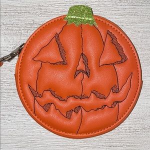 Love Pain and Stitches Pumpkin Wristlet